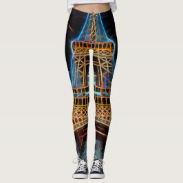 Illustratie van de Eiffeltoren - Parijs, Frankrijk Leggings