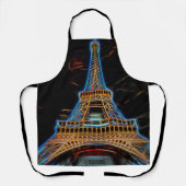 Illustratie van de Eiffeltoren - Parijs, Frankrijk Schort (Voorkant)