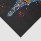 Illustratie van de Eiffeltoren - Parijs, Frankrijk Tissuepapier (Detail)