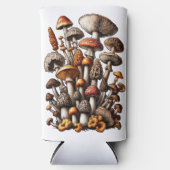 Illustratie van de Enchanted Forest Mushroom Clust Seltzer Blikjeskoeler (Voorkant)
