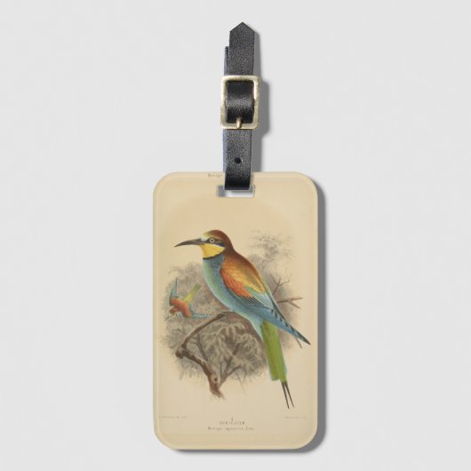  illustratie van de Europese bijeneter Bagagelabel (Voorkant (verticaal))