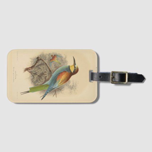  illustratie van de Europese bijeneter Bagagelabel (Voorkant (horizontaal))