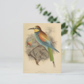  illustratie van de Europese bijeneter Briefkaart (Staand voorkant)