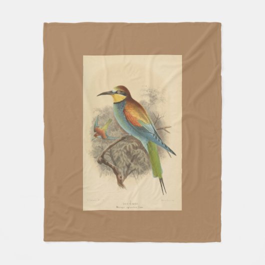 illustratie van de Europese bijeneter Fleece Deken (Voorkant)