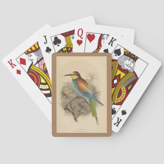  illustratie van de Europese bijeneter Pokerkaarten (Achterkant)