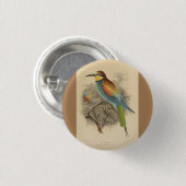  illustratie van de Europese bijeneter Ronde Button 3,2 Cm (Voorkant /achterkant)