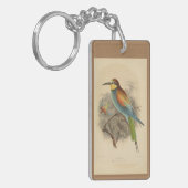  illustratie van de Europese bijeneter Sleutelhanger (Voorkant Links)