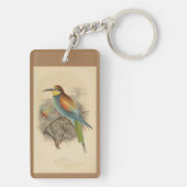  illustratie van de Europese bijeneter Sleutelhanger (achterkant)