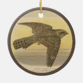  illustratie van de Europese nachtjar Keramisch Ornament (Achterkant)