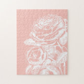 illustratie van de flora Blush Pink Botanical Legpuzzel (Verticaal)