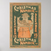Illustratie van de gevierde kerstfeestdag (1895) poster (Voorkant)