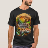 Illustratie van de Gevist astronaut T-shirt (Voorkant)