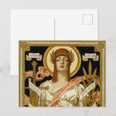 Illustratie van de Grote Oorlogsoverwinning, 1918  Briefkaart (Voorkant / Achterkant)