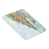 Illustratie van de haven van Porofino Magneet (Rechterzijde)