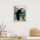  illustratie van de herfst van de Kunst Poster (Keuken)