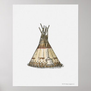 Illustratie van de igwam poster