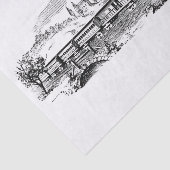  illustratie van de illustratie van de stoomtrein tissuepapier (Detail)