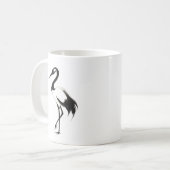 Illustratie van de inktkraan – Zen Coffee Mok (Voorkant links)