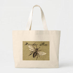 Illustratie van de insekte van de werker grote tote bag