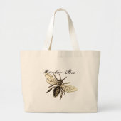 Illustratie van de insekte van de werker grote tote bag (Voorkant)