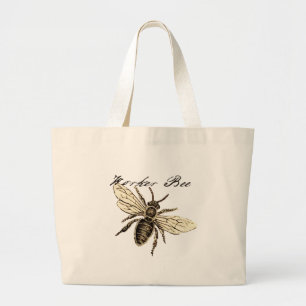 Illustratie van de insekte van de werker grote tote bag