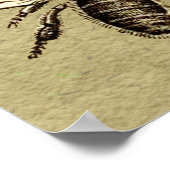 Illustratie van de insekte van de werker poster (Hoek)