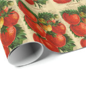 illustratie van de Jessie Strawberry Cadeaupapier (Rol Hoek)