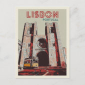 illustratie van de kathedraal van Lissabon Portuga Briefkaart (Voorkant)