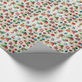 Illustratie van de kerstbekroningen cadeaupapier (Hoek)