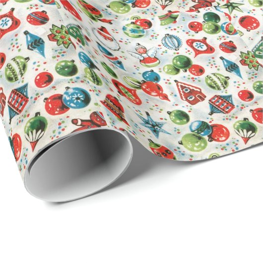 Illustratie van de kerstbekroningen cadeaupapier (Rol Hoek)