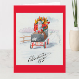 Illustratie van de kerstfeestdag kaart