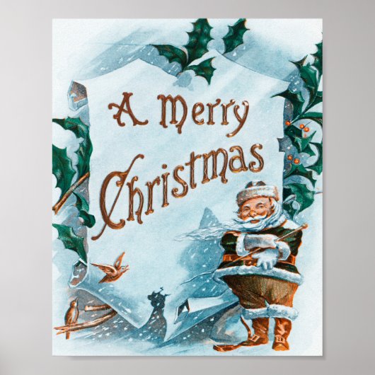Illustratie van de kerstfeestdag poster (Voorkant)