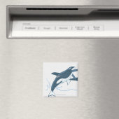 Illustratie van de Killer Whales (Orcinus orca) Magneet (Insitu (Vaatwasser))