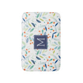 Illustratie van de kleurrijke botanische Waterverv Badmat (Voorkant Verticaal)