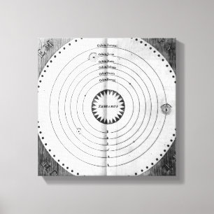 Illustratie van de kosmos canvas afdruk