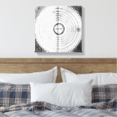 Illustratie van de kosmos canvas afdruk (Insitu (Slaapkamer))