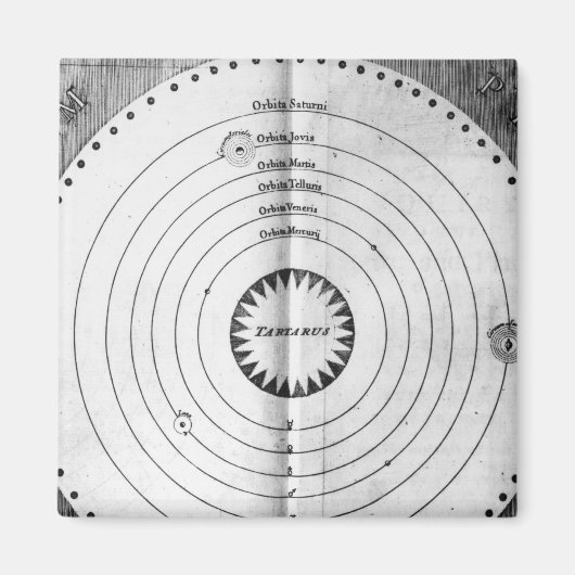 Illustratie van de kosmos magneet (Voorkant)