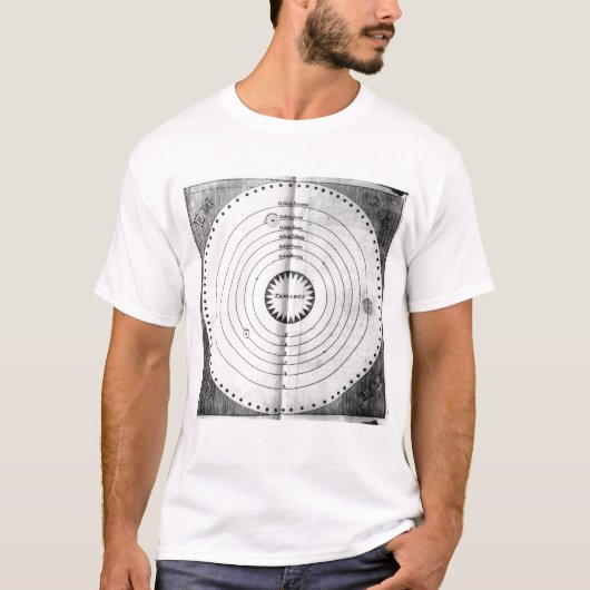 Illustratie van de kosmos t-shirt (Voorkant)