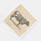  illustratie van de Kunst van de Koe met de Achter Servet (Hoek)