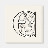  illustratie van de letter E Magneet (Voorkant)