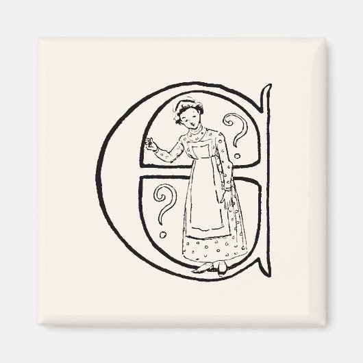  illustratie van de letter E Magneet (Voorkant)