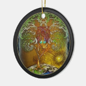 Illustratie van de levensstructuur keramisch ornament (Links)