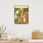 Illustratie van de  Little Red Riding Hood (1915) Poster (Keuken)