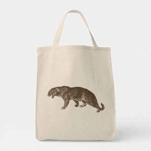 illustratie van de luipaard tote bag (Achterkant)
