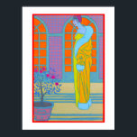 Illustratie van de Mode Art Deco door George Barbi Poster<br><div class="desc">Uit een afdruk van George Barbier, een van de grootste Franse illustratoren van het begin van de 20e eeuw. Barbier stond vooraan in zijn beroep met commissies voor het ontwerpen van theater en balletkostuums, het illustreren van boeken en het maken van illustraties van haute couture mode. De komende 20 jaar...</div>