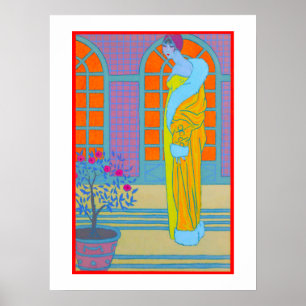 Illustratie van de Mode Art Deco door George Barbi Poster