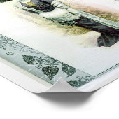 Illustratie van de  Mode Elite Lady in Green Poster (Hoek)