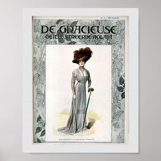 Illustratie van de  Mode Elite Lady Poster (Voorkant)