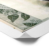 Illustratie van de Mode Lady Botanisch Pet P Poster (Hoek)