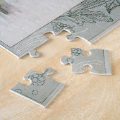 Illustratie van de  Mode Lady Feather Boa Pet Legpuzzel (Zijkant)